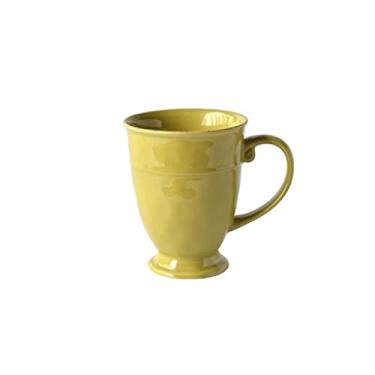 Imagem de Canecas de café Caneca simples estudante copo de água cozinha em casa copo de cerâmica de café da manhã adequado para bebidas leite aveia café copo de café (cor: verde)