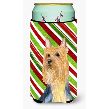 Imagem de Caroline's Treasures LH9226TBC Silky Terrier Candy Cane Holiday Christmas Boy Hugger, menino alto, multicolorido