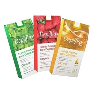 Imagem de Kit 3 Cx de Folhas Prontas Para Depilação Corporal Depilflax