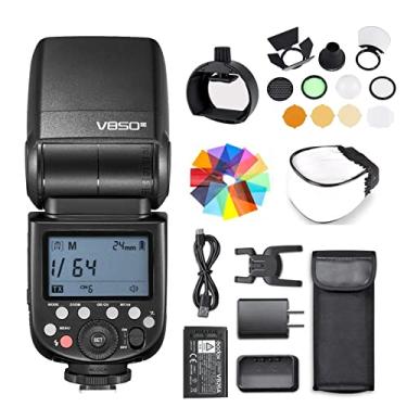 Imagem de Godox V850III Flash Camera Flash Speedlight w/S-R1 + AK-R1 2.4G 1.5s Tempo de reciclagem 450 Full Power Pops para câmeras DSLR com sapatas padrão para Canon, Nikon, Sony, Fuji, etc.