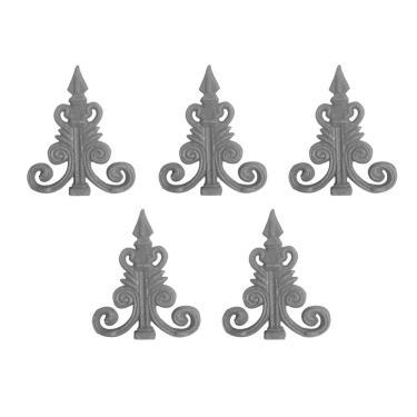 Imagem de Kit 5 Ponteiras Ponta de Lança Ferro N08 Grade Portão Muro