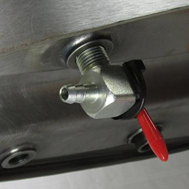 Imagem de Válvula de desativação de combustível para cotovelo Moto Petcock NPT de 90 Degrees 1/4" - Para uso com mangueira de combustível ID de 1/4" - Harley Chopper Bobber Cafe Racer Honda Suzuki Yamaha Kawasaki Triumph