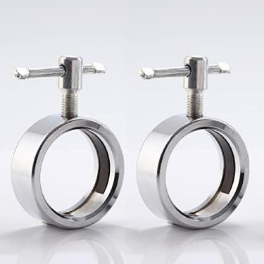 Imagem de Fox Baby Coleiras de barra, par de liberação rápida de aço inoxidável de 5 cm olímpico placa de barra de peso travas clipes de colarinho grampo de barra para treino de musculação fitness