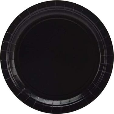 Imagem de Creative Converting Prato de jantar Touch of Color, 23 cm, veludo preto