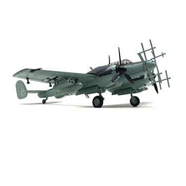 Imagem de NUOTIE BF-110 G4 Jagdbomber 1/100 Kit de Modelo de Avião de Metal com Suporte WWⅡ Deutsche Lutador de Liga Fundida Modelo de Avião de Combate Vintage Pré-construído Coleção de Aeronaves Militares