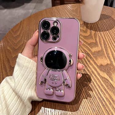 Imagem de Capa de telefone galvanizada para iPhone 11 12 13 14 Pro Max X XR XS 7 8 Plus Capa de silicone macio, roxa, para iPhone 8 Plus