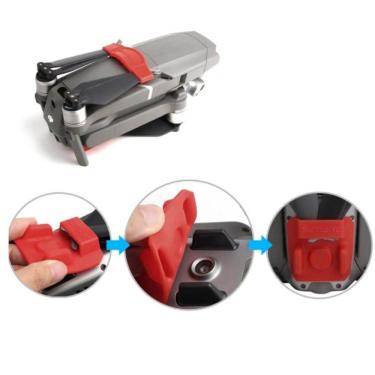 Imagem de Protetor e Trava de Hélices para Drone DJI Mavic 2 Pro e Zoom - Vermelho