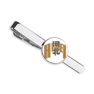 Imagem de Gravata de modelagem da província da cidade de Hebei, prendedor de gravata para presente de homem de negócios