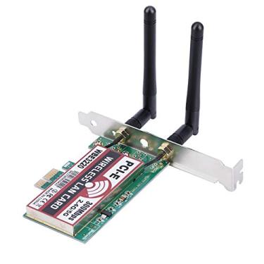 Imagem de Redxiao Placa adaptador de rede sem fio PCI-E 2,4G/5G 300Mbps Dual Band AP PCI-E Wireless WiFi WLAN adaptador para laptop