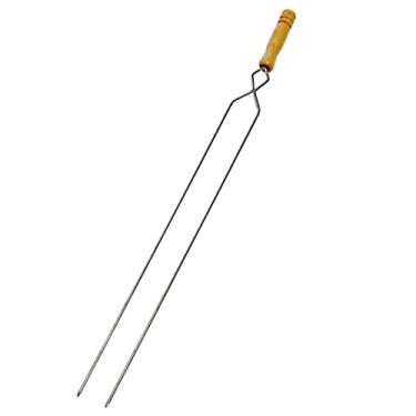 Imagem de Espeto Duplo Para Carne De Churrasco 45 Cm