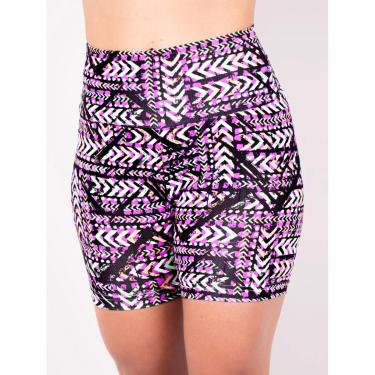 Imagem de Bermuda Feminina Cintura Alta Estampada - Fitmoda-Feminino