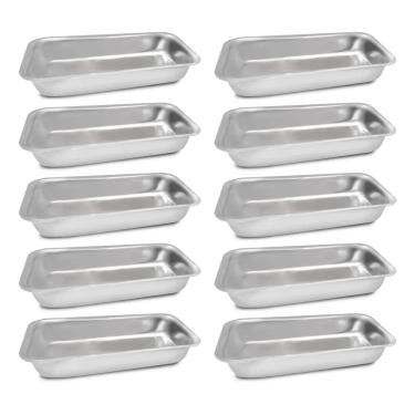 Imagem de Kit Com 10 Assadeiras Para Pão Caseiro / Bolo Inglês/ Cuca/ Forma Gelo - Nº 1