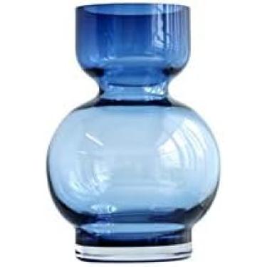 Imagem de Vaso Alto, Vaso De Vidro Cristalino Quarto Sala De Estar Vaso De Café Vaso De Decoração Moderna, 4 Estilos,Azul,10 * 10 * 20CM,Pleasant63