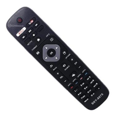 Imagem de Controle Remoto Compatível Para Smart Televisão Philips Com Botão Netf