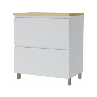 Imagem de Balcão Nesher Rainha em MDF 15mm com 1 Porta, 1 Gaveta e 1 Prateleira - 80cm de largura