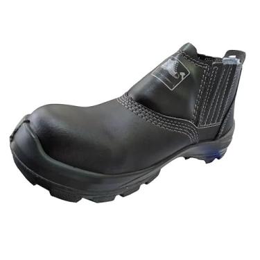 Imagem de Botina Microfibra Bico Composite Bracol Elastico Lateral (Preto, 38)