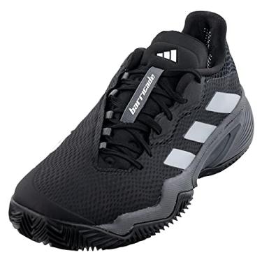 Imagem de adidas Tênis masculino Barricade Clay Core preto e calçado branco, Preto, 11.0 D(M) US