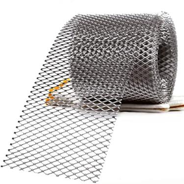 Imagem de Carligo Protetor de calha espessado, protetores de folhas para calhas, rolo de proteção de calha de filtro de folha de alumínio de 12 cm x 50 cm, tela de cobertura de calha, protetores de folhas de