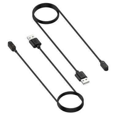 Imagem de 2 pacotes de carregador compatível com Huawei Watch Fit 3, cabo carregador de 1 m (USB-A)