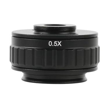 Imagem de Lentes adaptadores de montagem C 0,5X CTV para microscópio estéreo trinocular interface de 38 mm