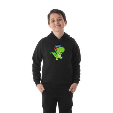 Imagem de Moletom Canguru Infantil Menino Dino Música Benellys-Masculino