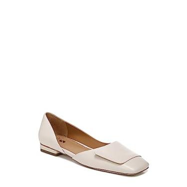 Imagem de Franco Sarto Sapatilha feminina Tracy Square Toe, Couro bege creme, 34
