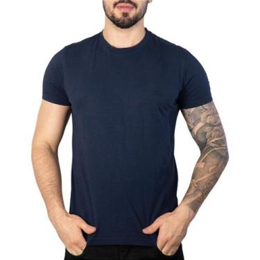 Imagem de Camiseta Ellus Cotton Fine Aquarela Azul Marinho