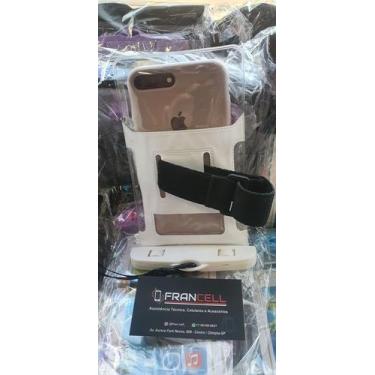 Imagem de Capinha branca a prova d'água, serve para todos modelos de celulares, 