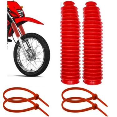 Imagem de Sanfona da Bengala 21 dentes - Bros 125/150 Vermelha - Loja Duas Rodas