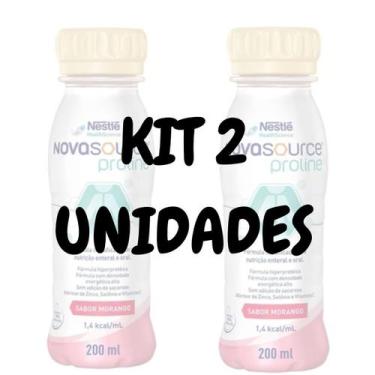 Imagem de Kit 2 Unidades Novasource Proline 200ml Morango Nestlé Novo, Morango