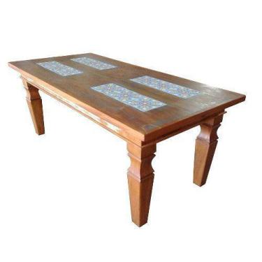 Imagem de Mesa Rústica Rubi em Madeira de Demolição - Cód 1572 - Barrocarte