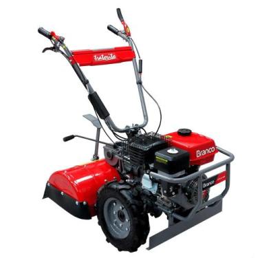 Imagem de Motocultivador Branco Tratorito Granja á Gasolina BTTG 6,5 CV