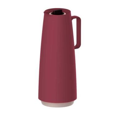 Imagem de Garrafa de Café Chá Térmica 1 Litro Ampola Vidro Tramontina, 1L, Verme