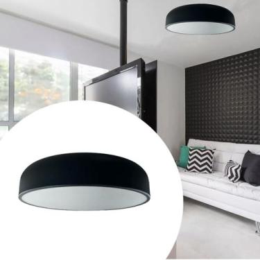 Imagem de Plafon Sobrepor de teto Charles redondo 40cm entrada para 4 Lâmpadas -