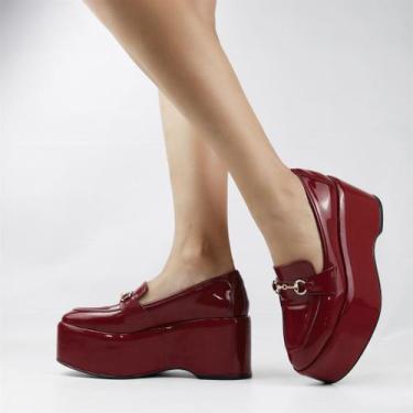 Imagem de Mocassim Plataforma Verniz - SUZANA SANTOS, Bromélia, 36