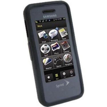 Imagem de Amzer Capa de gel de silicone para Samsung Instinct SPH-M800 - Preto
