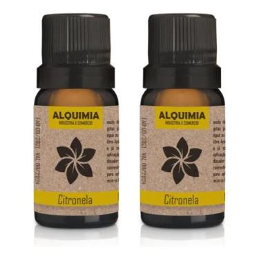 Imagem de 2 Essências 10ml Aroma Alquimia Citronela Puro Pronto P/ Uso