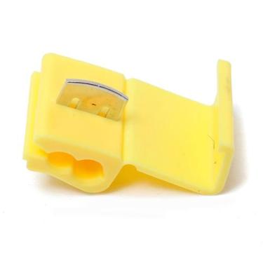 Imagem de 100 X Conector Derivação Emenda Cabos Fios Amarelo 2,5 A 6mm - DMTI