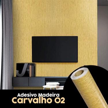 Imagem de Plastico Adesivo Papel De Parede Madeira Carvalho 10 Metros - Brw