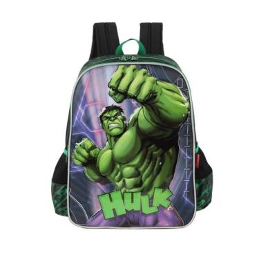 Imagem de Mochila Costas Infantil Escolar Luxcel Marvel Avengers IS41601AG, Verd