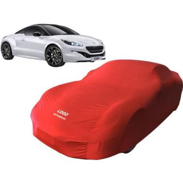 Imagem de Capa Automotiva Peugeot Rcz Tecido Helanca Cor Preta - Mz, Vermelha