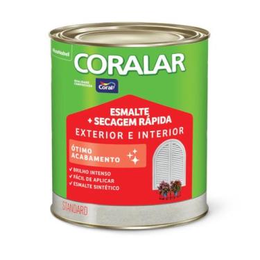 Imagem de Tinta Esmalte Coral Metais E Madeiras Coralar 900ml, Marrom Conhaque