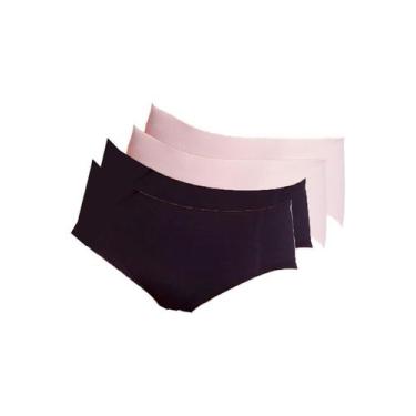 Imagem de Kit com 4 Calcinhas Caleçon Hope 30850 Colorido, Rosa, G
