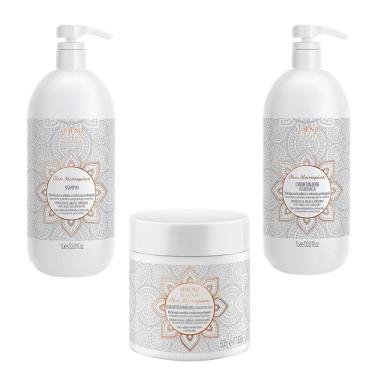 Imagem de Shampoo Condicionador Litro Máscara Amend óleos Marroquinos 