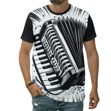 Imagem de Camiseta Sanfona Acordeão Gaita Instrumento Musical Música - Darkwood,