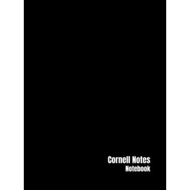 Imagem de Cornell Notes Notebook: Note Taking Notebook (Universal Notes Taking with College Ruled Lines, Index And Table of Content / 125 Pages / 8.25" x 11" Size/Black Cover