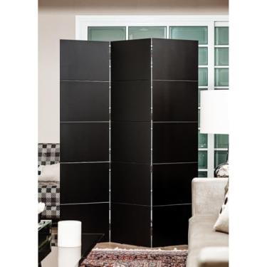 Imagem de Biombo Frisado Preto 180x135cm Casablanca Preto