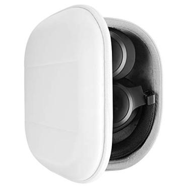 Imagem de Geekria Capa para fones de ouvido Shield compatível com JBL Tour ONE, Tune 750, Live 650 BTNC, Live 500BT, E65BTNC, bolsa de transporte de viagem de capa rígida de substituição com armazenamento de cabo (branco)