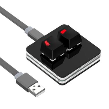 Imagem de Geekria RGB Meeting Mute Controller compatível com Windows Zoom App, mudo/Unmute microfone áudio, parar/iniciar vídeo, botões de teclado mecânico para sala de aula online, conferência (preto)