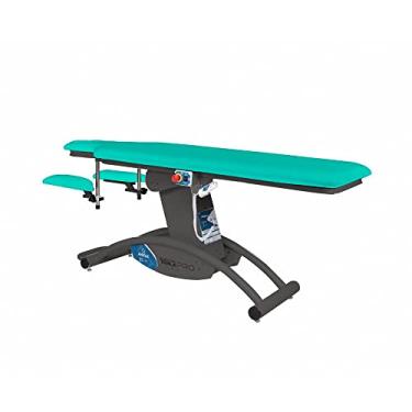 Imagem de Maca Elétrica com Orifício para Rosto e Regulagem para Braço com Base Preta - Arktus - Verde Claro